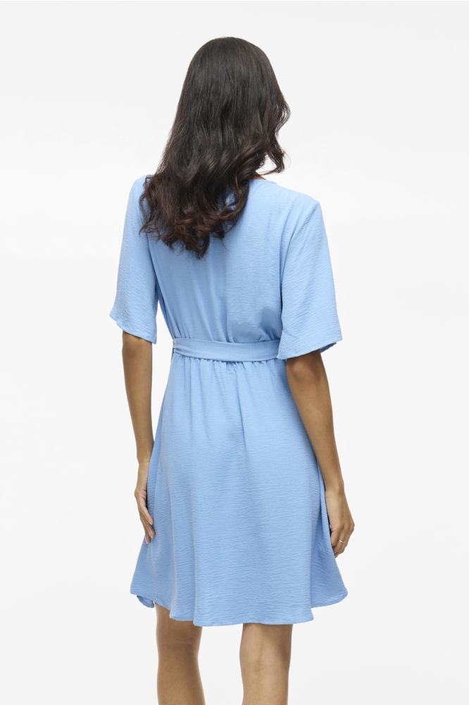 VIJOSA 2/4 WRAP DRESS 14101657 BLISSFUL BLUE